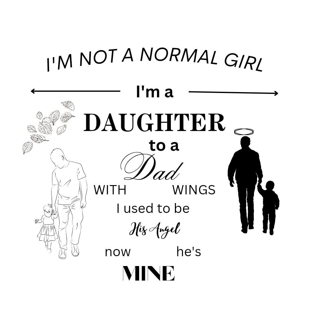 Daughter to a Dad with Wings, Forever Love Necklace