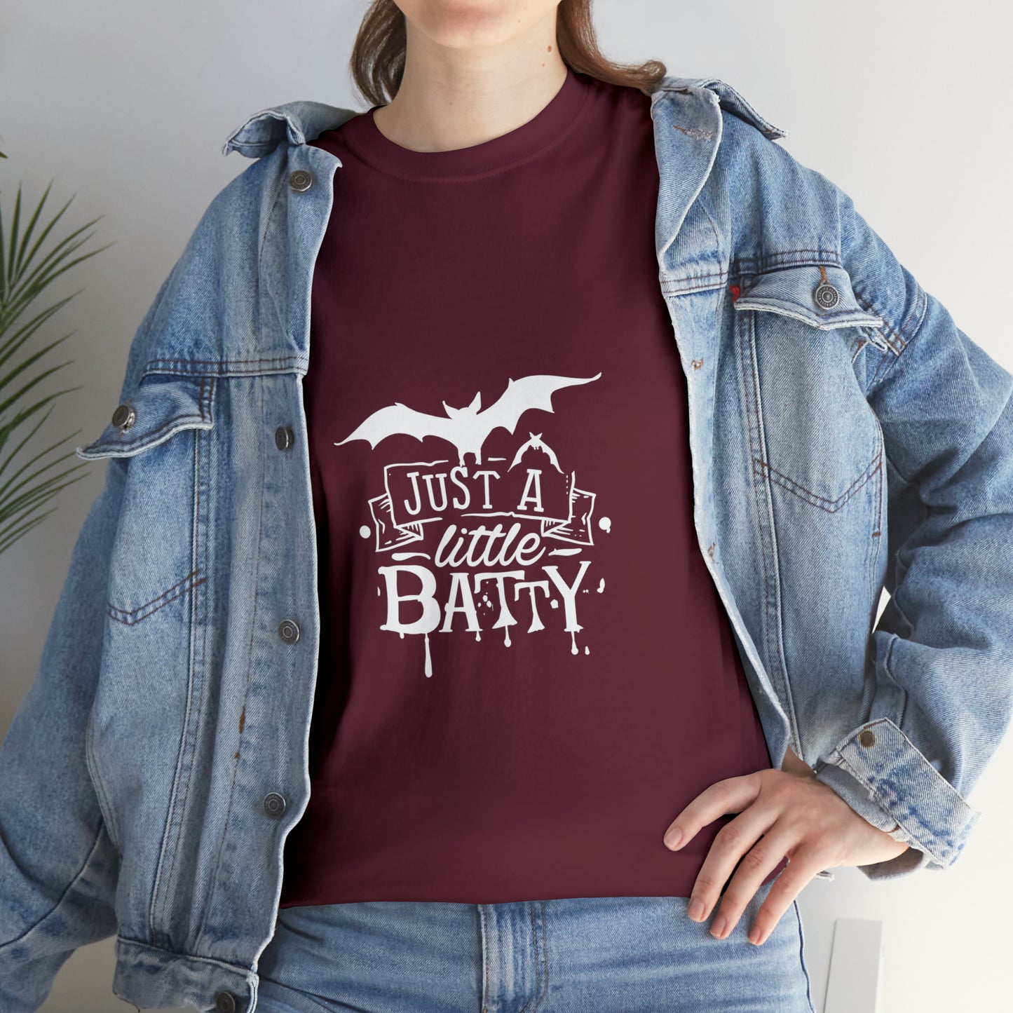 Just a Little Batty Heavy Cotton Tee