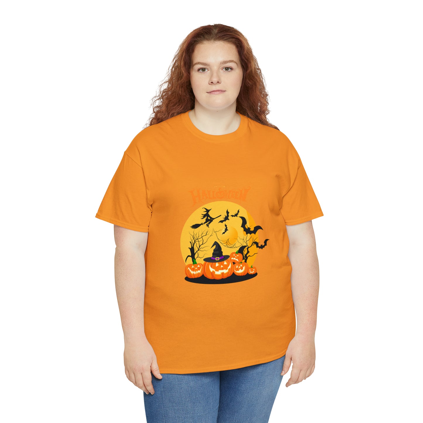 Halloween Pumpkin's Heavy Cotton Tee