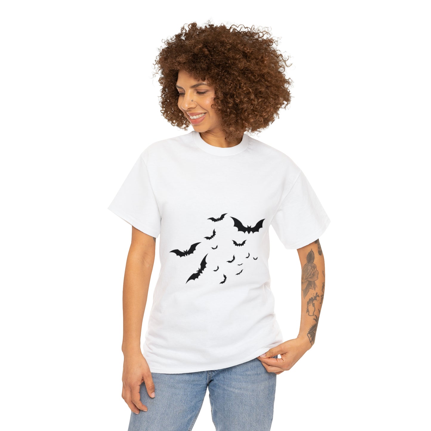 Halloween Bats Heavy Cotton Tee