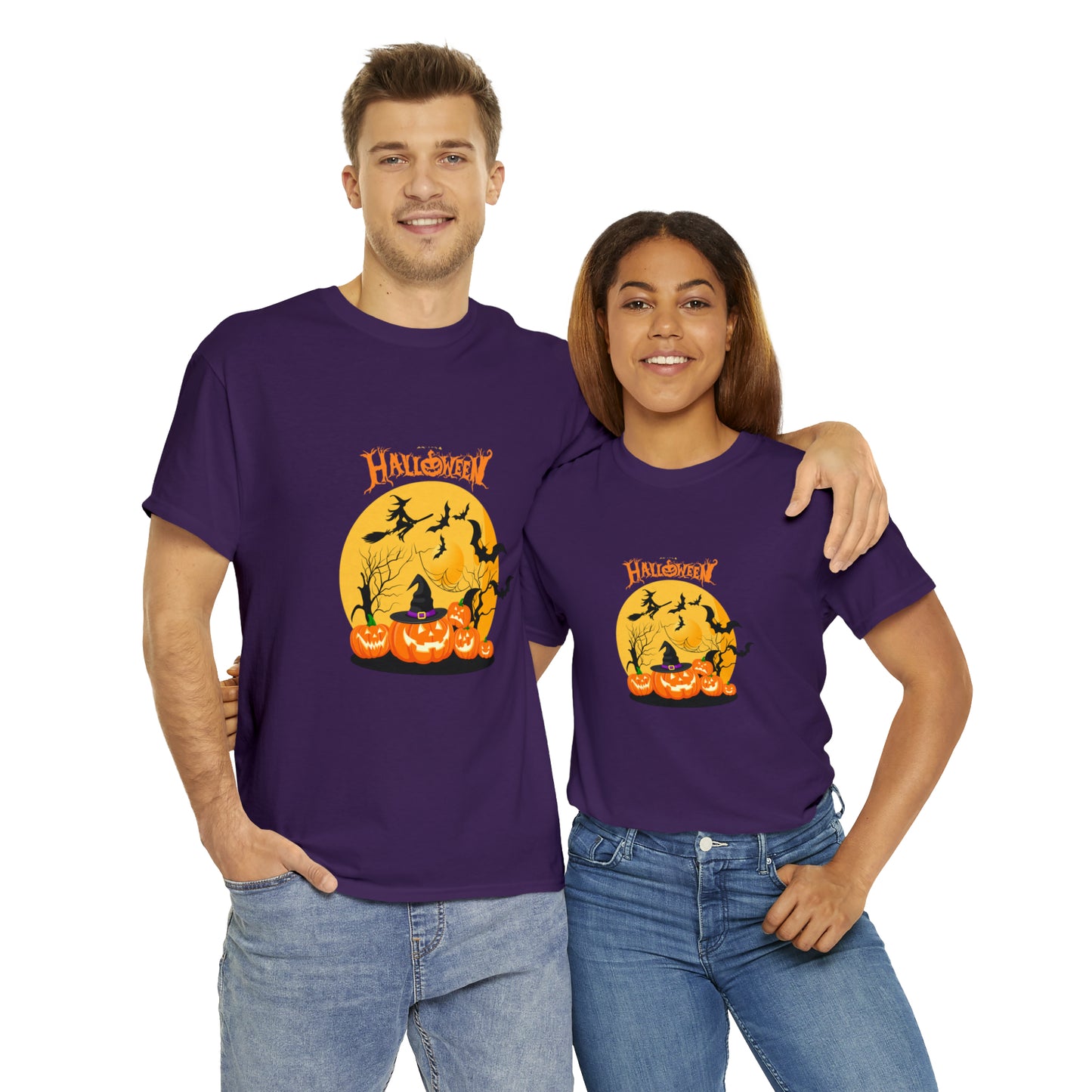 Halloween Pumpkin's Heavy Cotton Tee