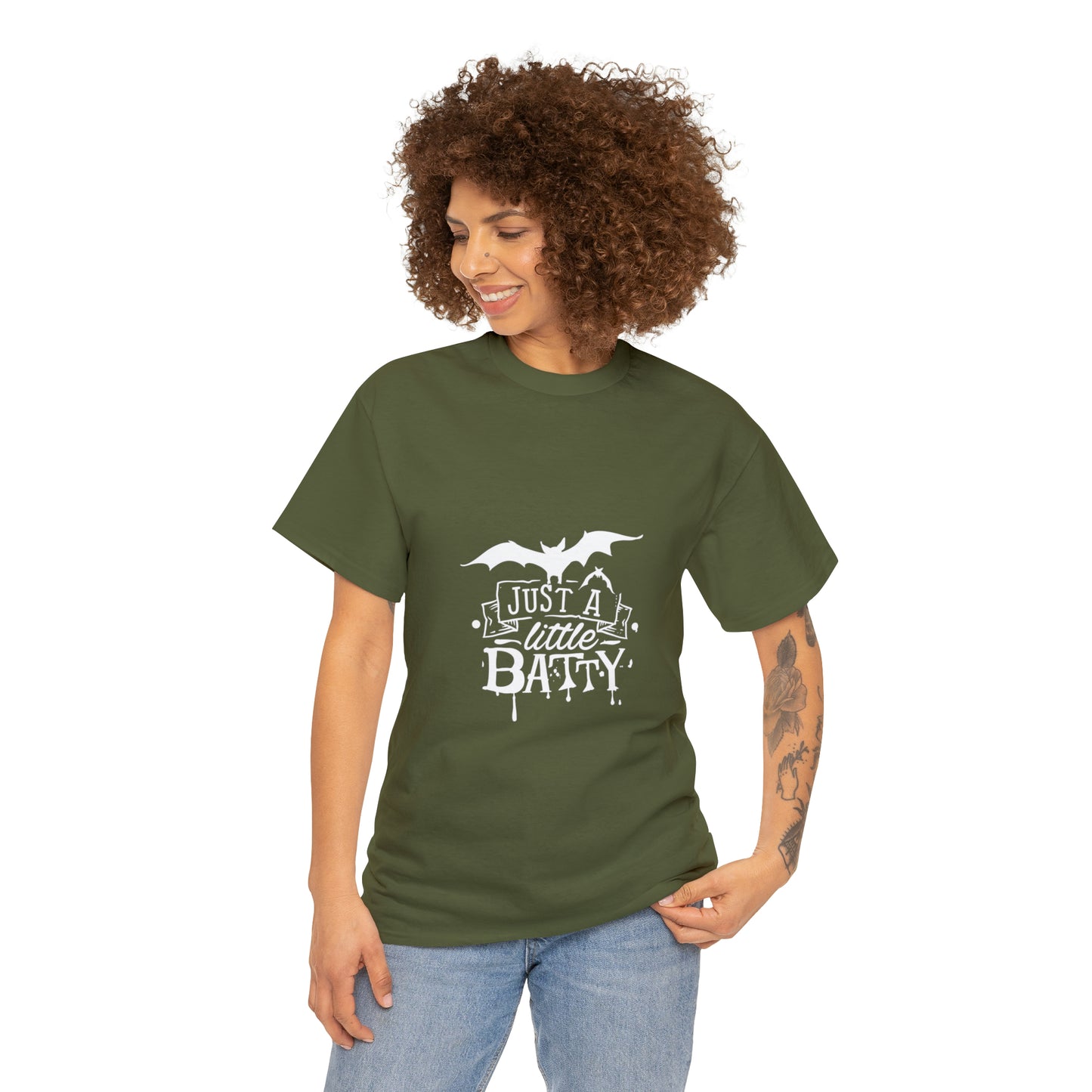 Just a Little Batty Heavy Cotton Tee