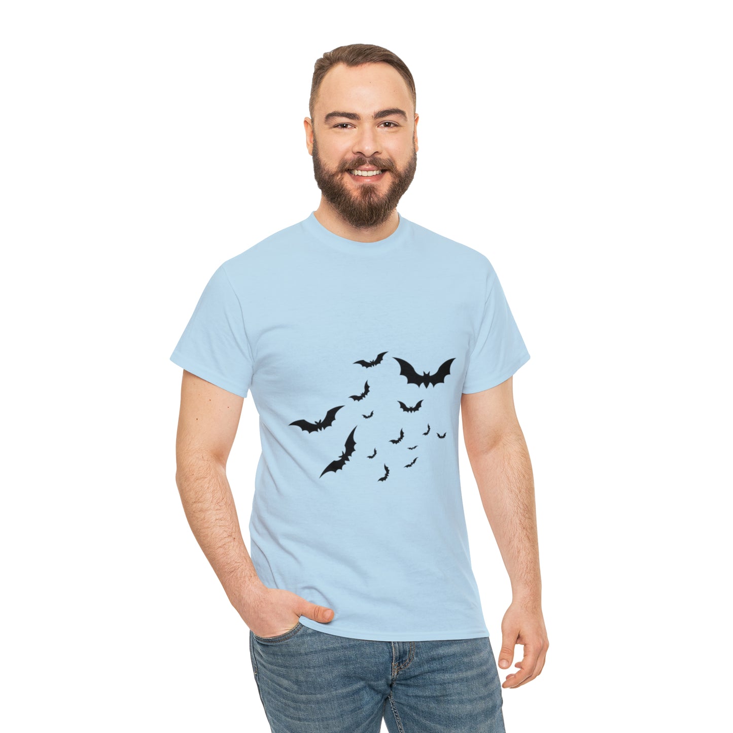 Halloween Bats Heavy Cotton Tee