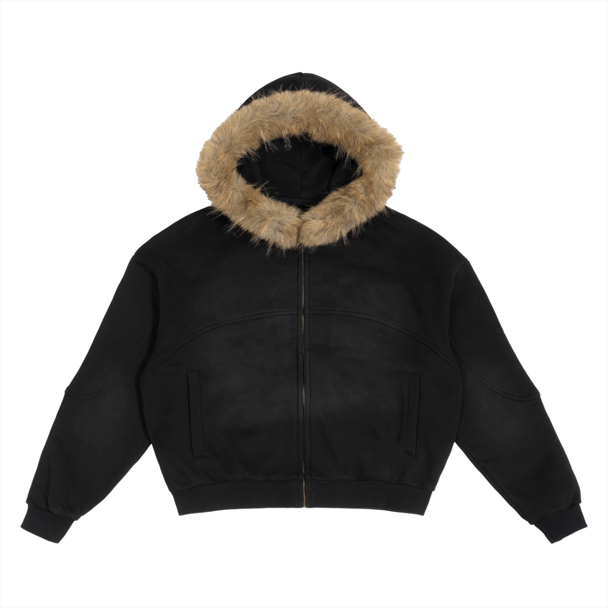 Hoodie,Fur,Unisex,Winter,Coat,Trendy