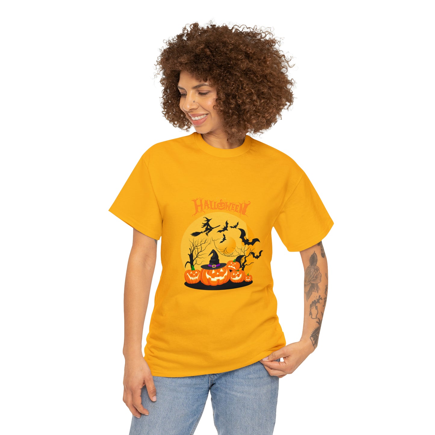 Halloween Pumpkin's Heavy Cotton Tee