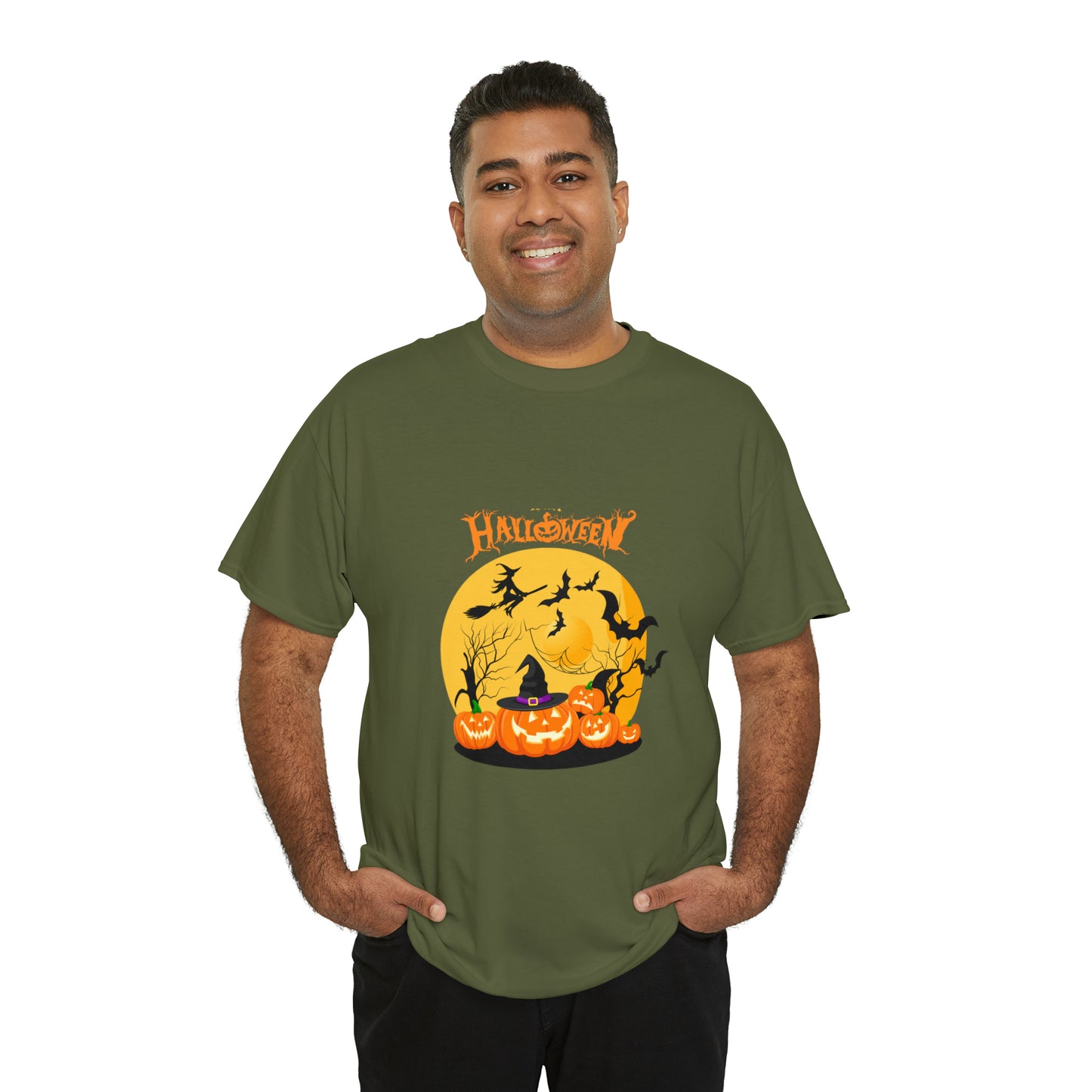 Halloween Pumpkin's Heavy Cotton Tee