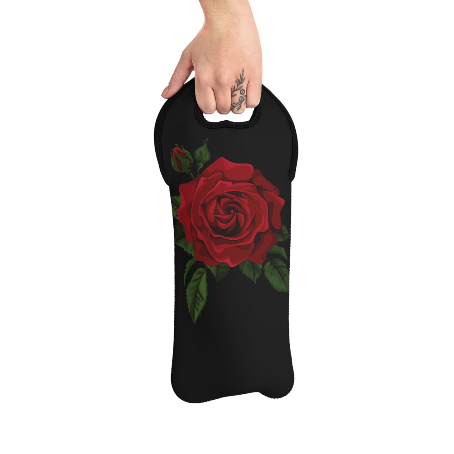 Rose Wine Tote Bag