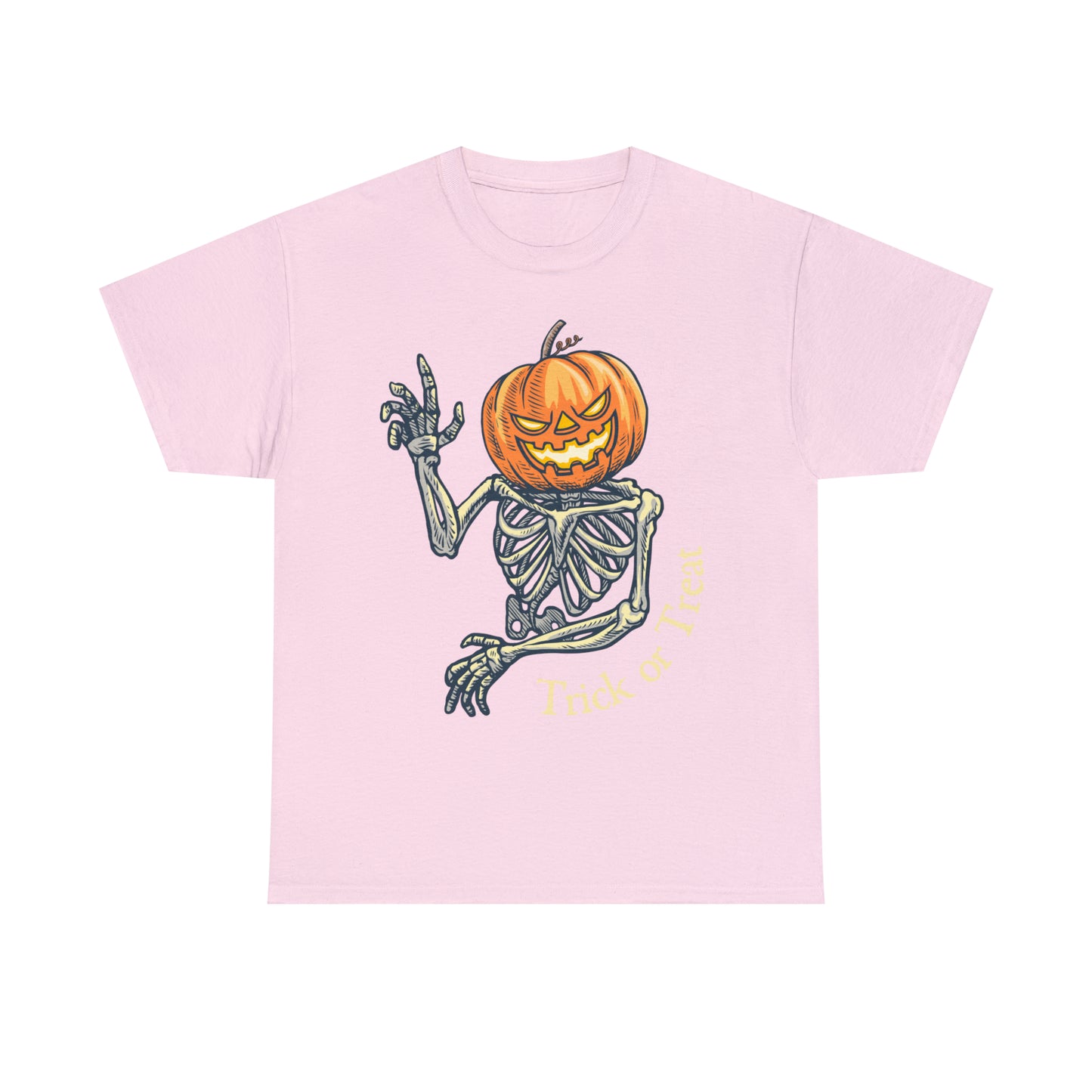 Trick or Treat Skeleton Heavy Cotton Tee