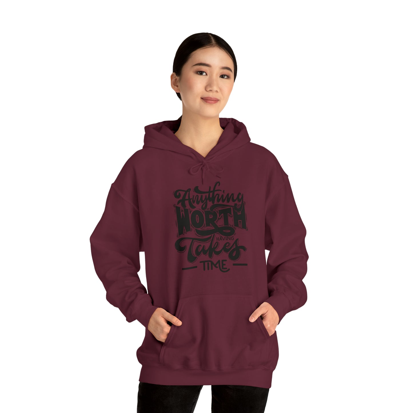 Anything Worth Heavy Blend™ Hooded Sweatshirt