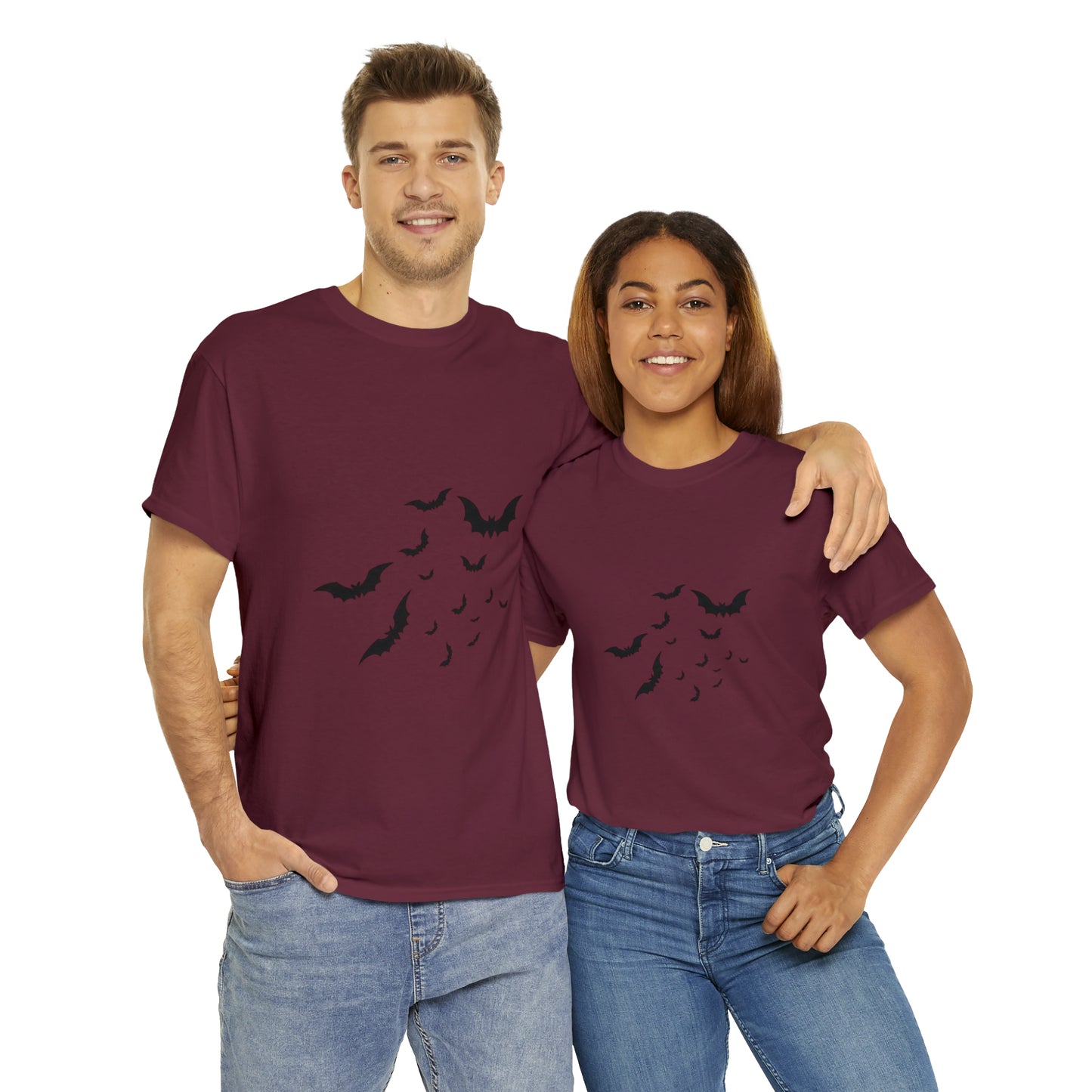 Halloween Bats Heavy Cotton Tee