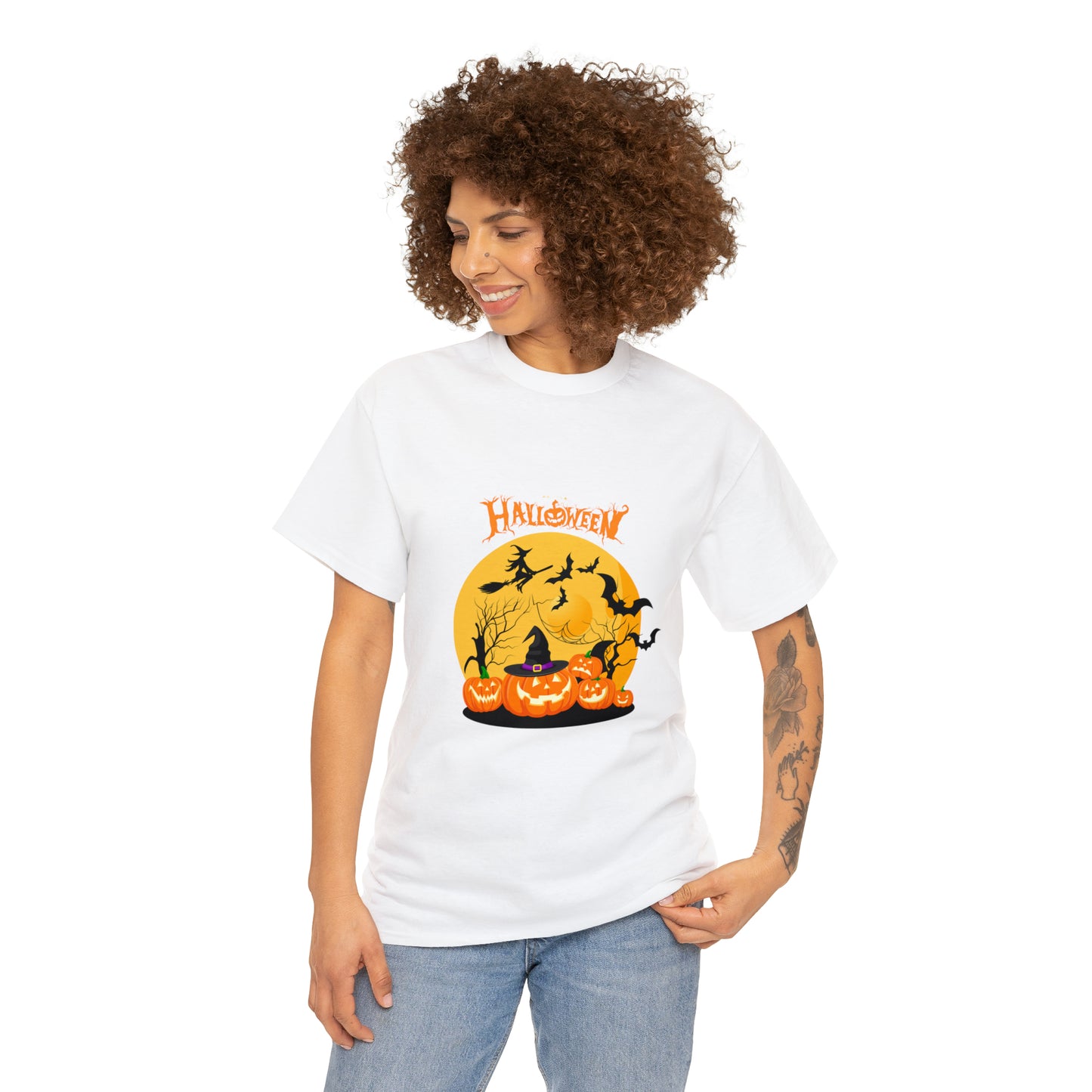 Halloween Pumpkin's Heavy Cotton Tee