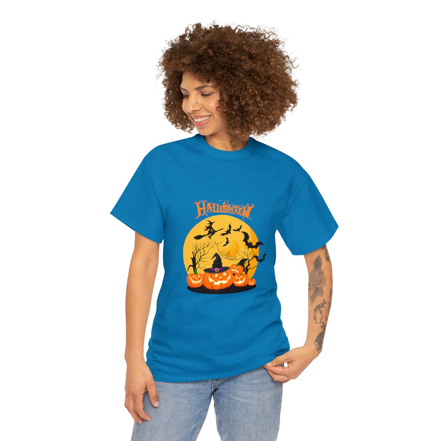 Halloween Pumpkin's Heavy Cotton Tee