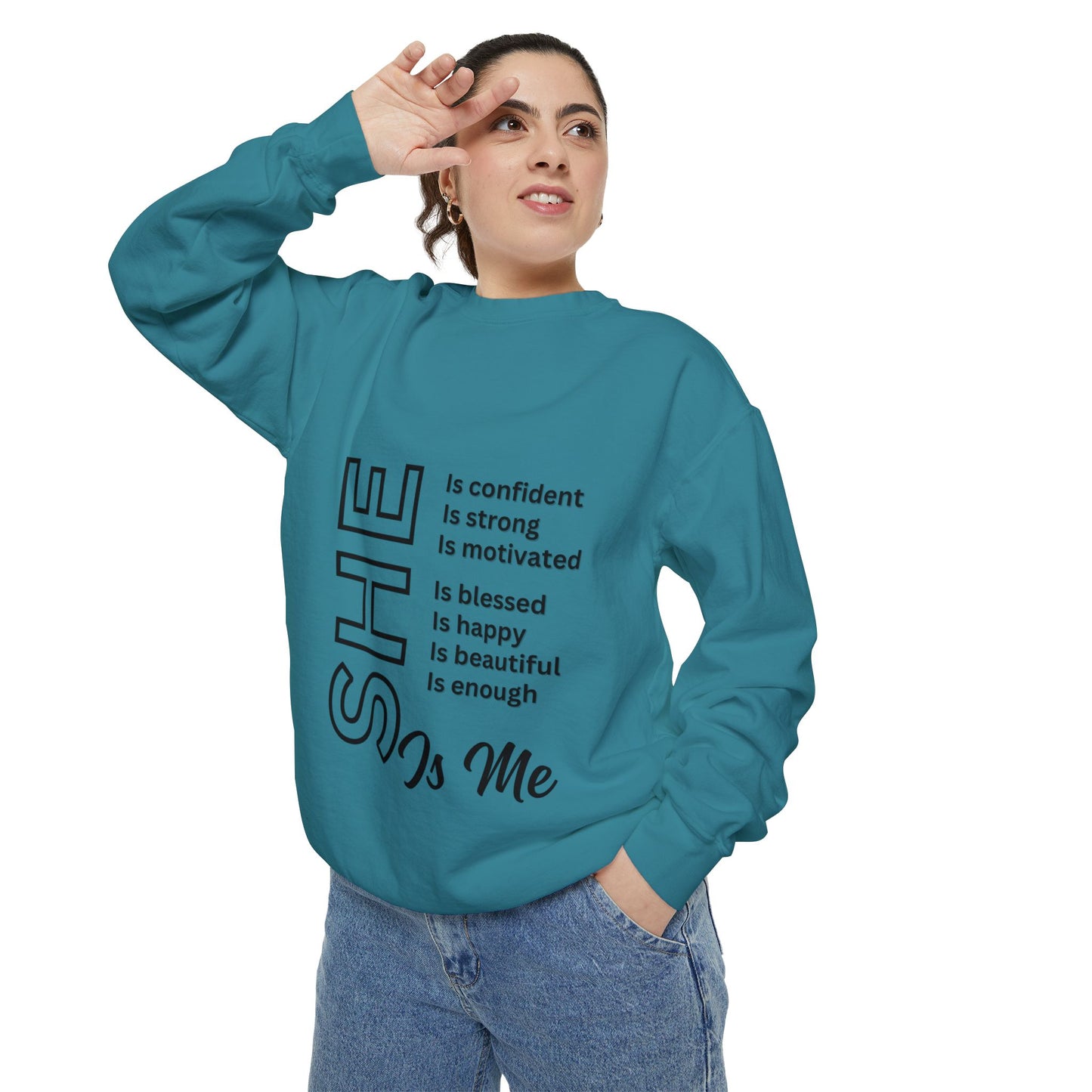 Confident SHE Garment-Dyed Sweatshirt