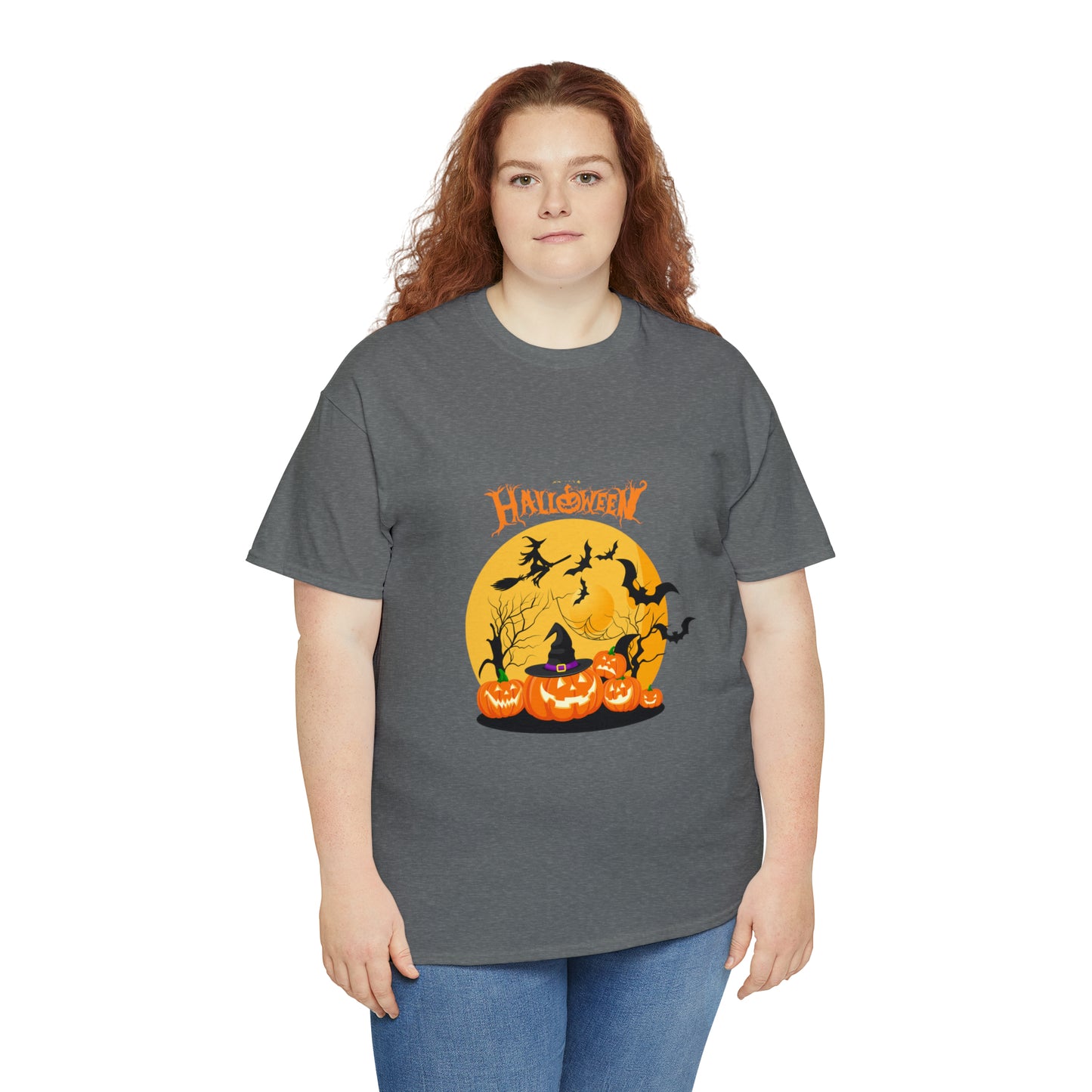 Halloween Pumpkin's Heavy Cotton Tee