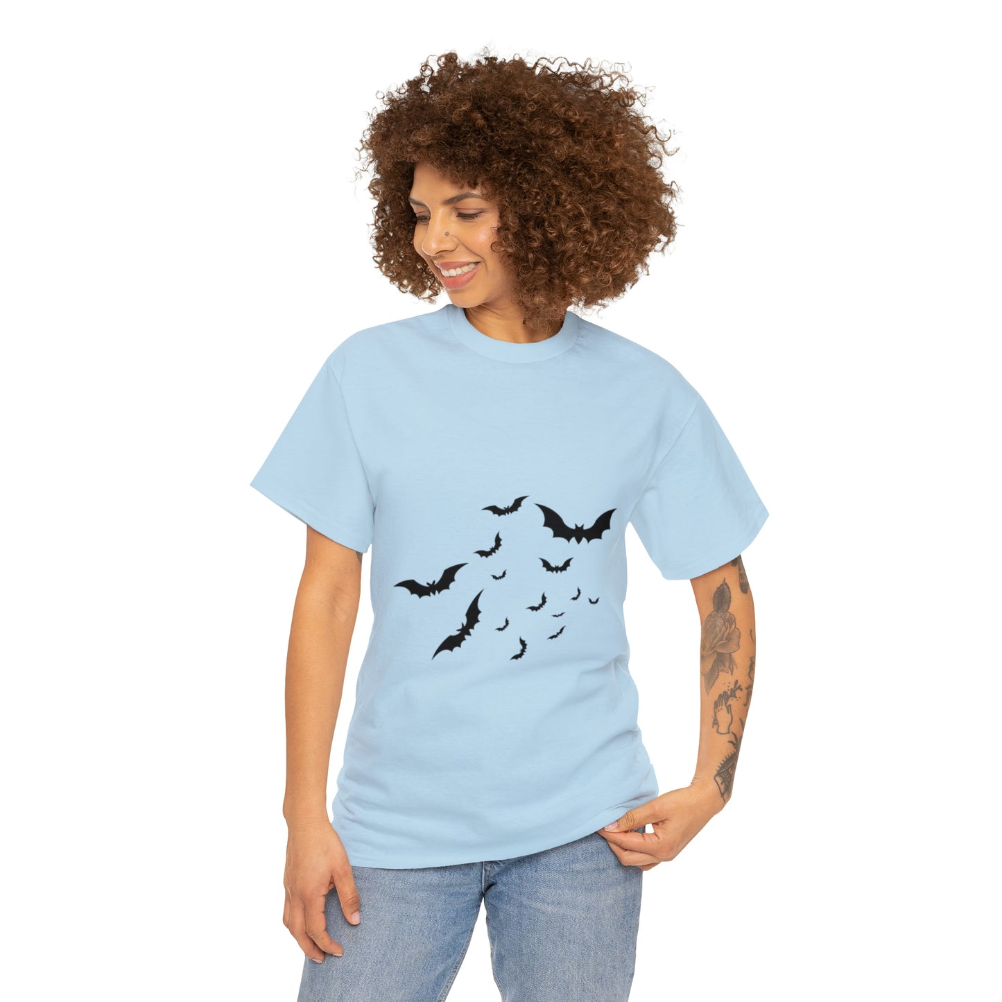 Halloween Bats Heavy Cotton Tee