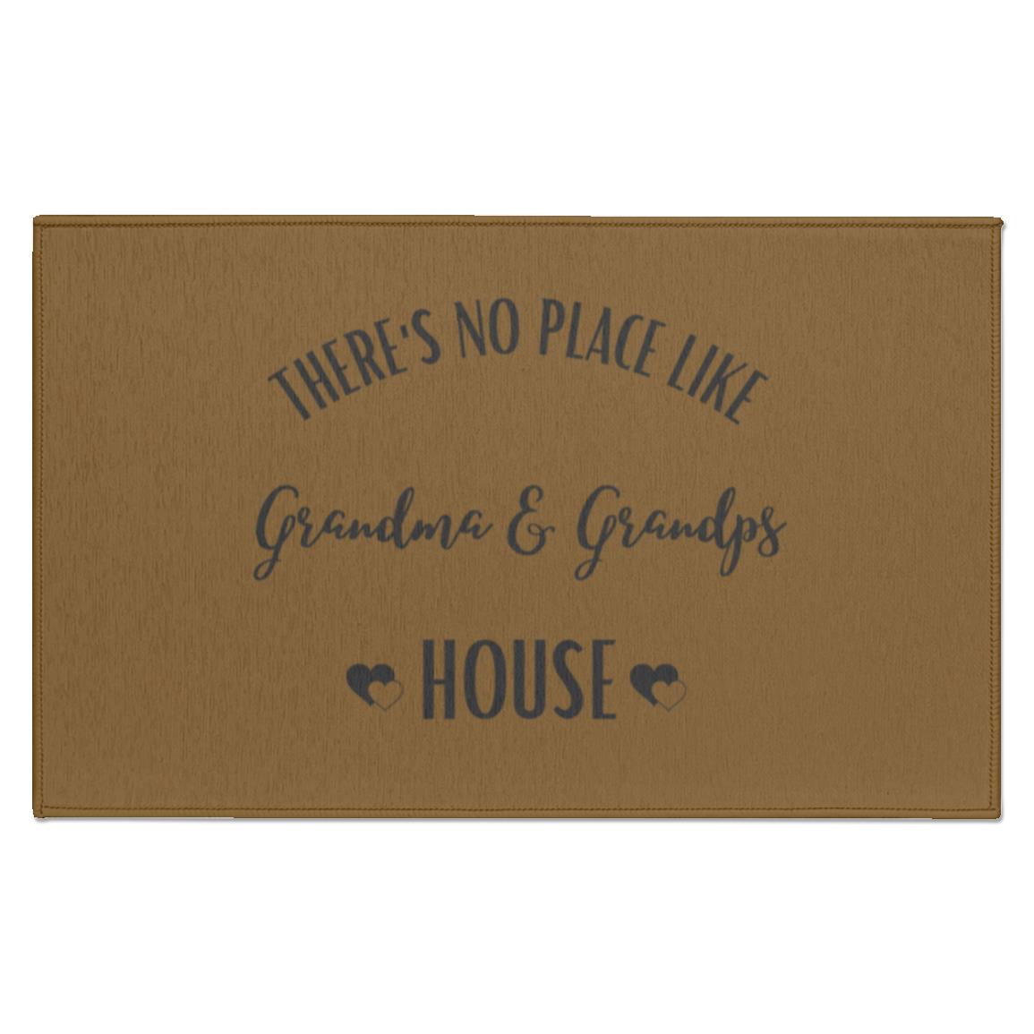 There's No Place Like Grandma & Grandpa House Indoor Doormat