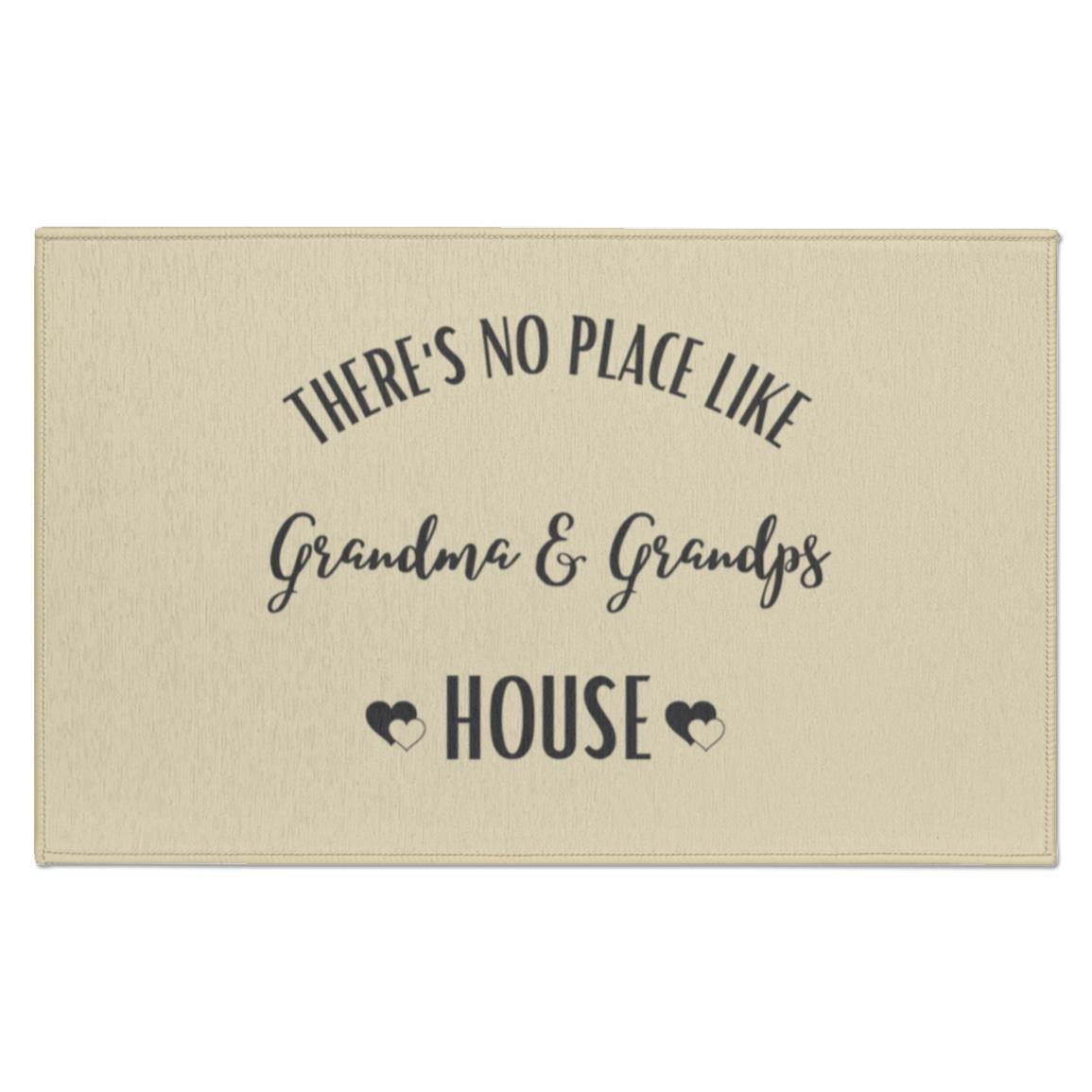 There's No Place Like Grandma & Grandpa House Indoor Doormat