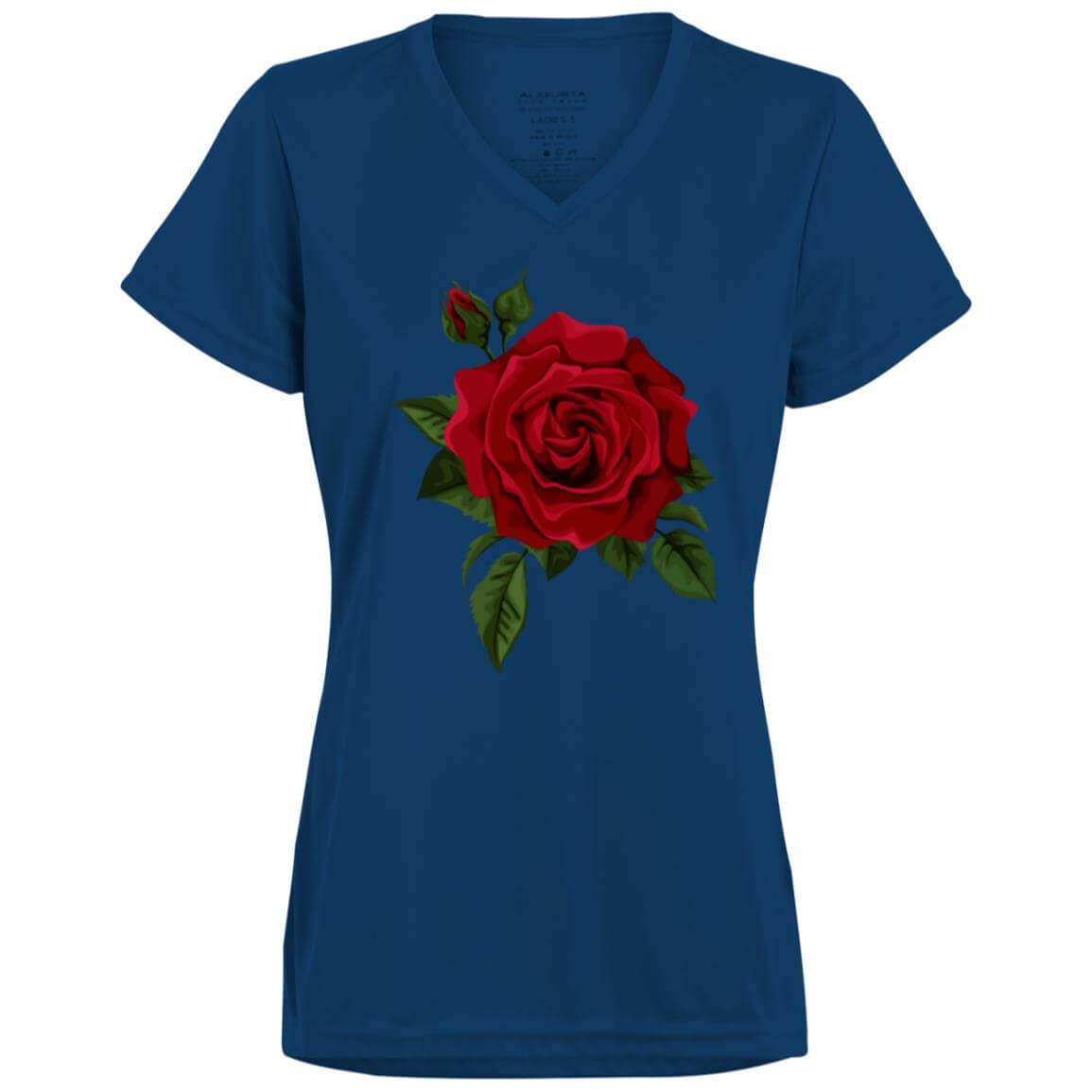 1790 Ladies’ Moisture-Wicking V-Neck Tee