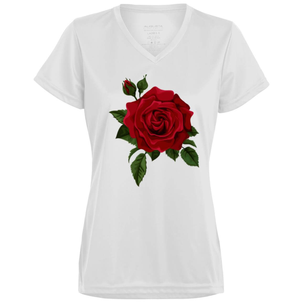 1790 Ladies’ Moisture-Wicking V-Neck Tee