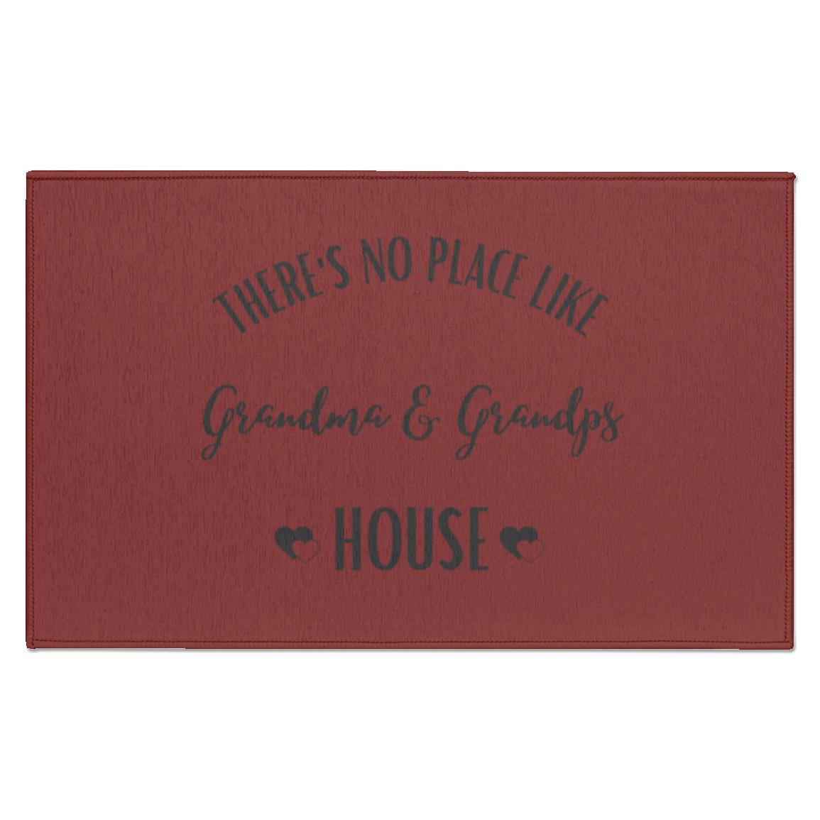 There's No Place Like Grandma & Grandpa House Indoor Doormat