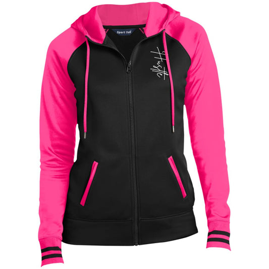 Hustle Ladies' Sport-Wick® Full-Zip Hooded Jacket