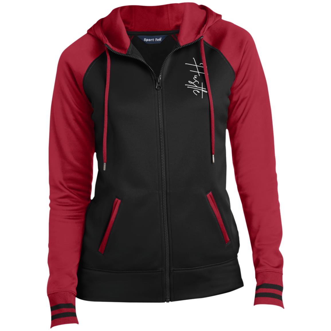 Hustle Ladies' Sport-Wick® Full-Zip Hooded Jacket