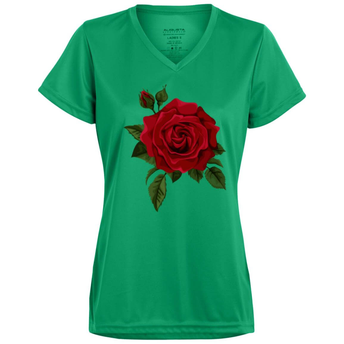 1790 Ladies’ Moisture-Wicking V-Neck Tee