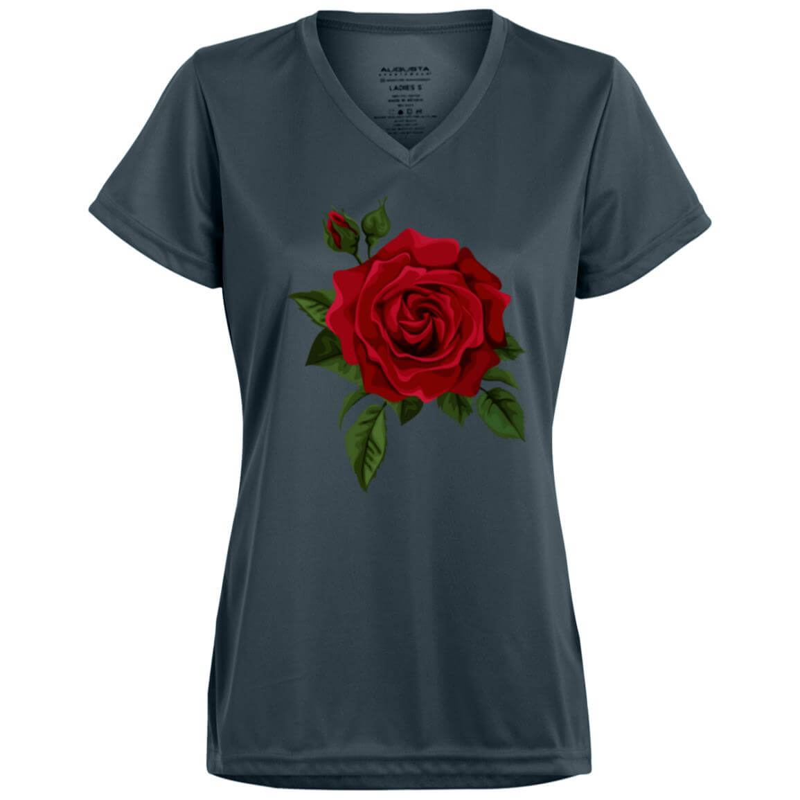 1790 Ladies’ Moisture-Wicking V-Neck Tee