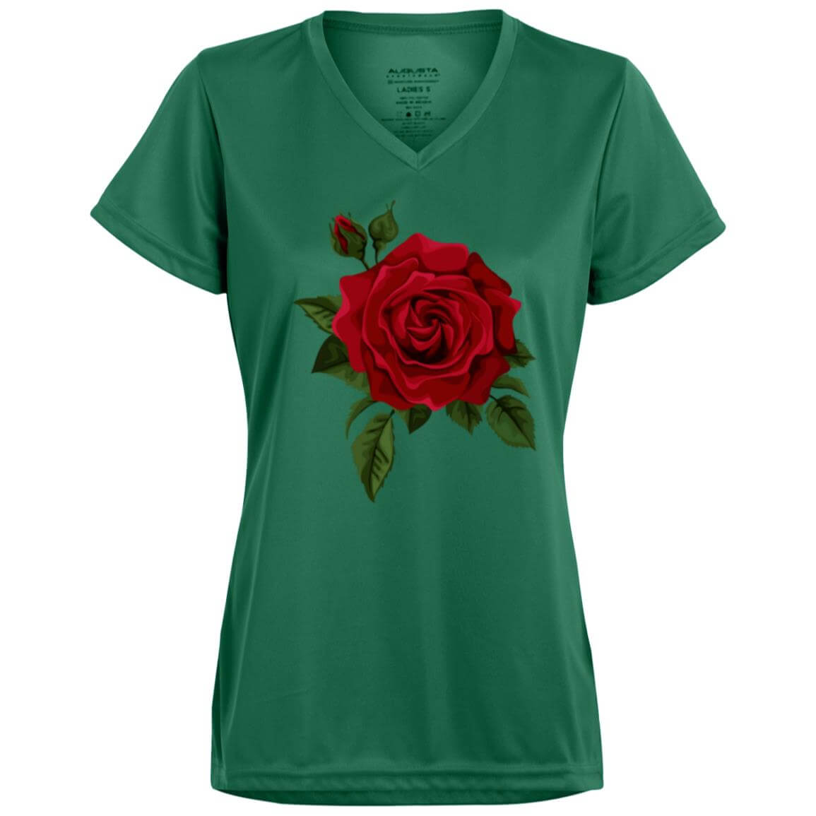 1790 Ladies’ Moisture-Wicking V-Neck Tee