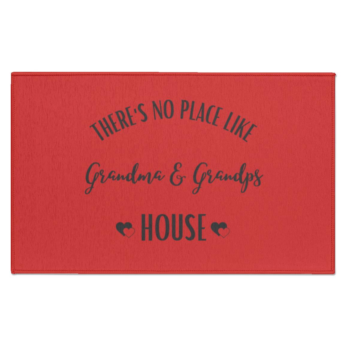 There's No Place Like Grandma & Grandpa House Indoor Doormat