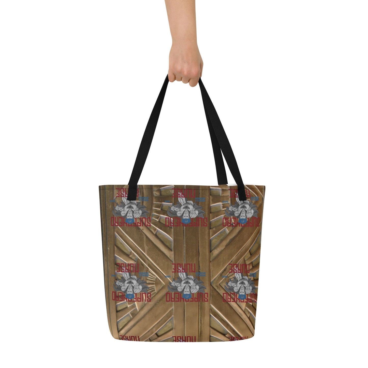 Superhero Nurse Large Tote Bag