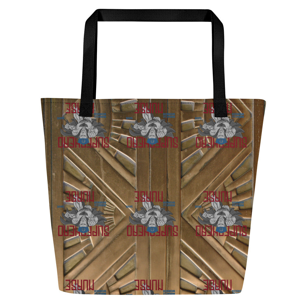 Superhero Nurse Large Tote Bag