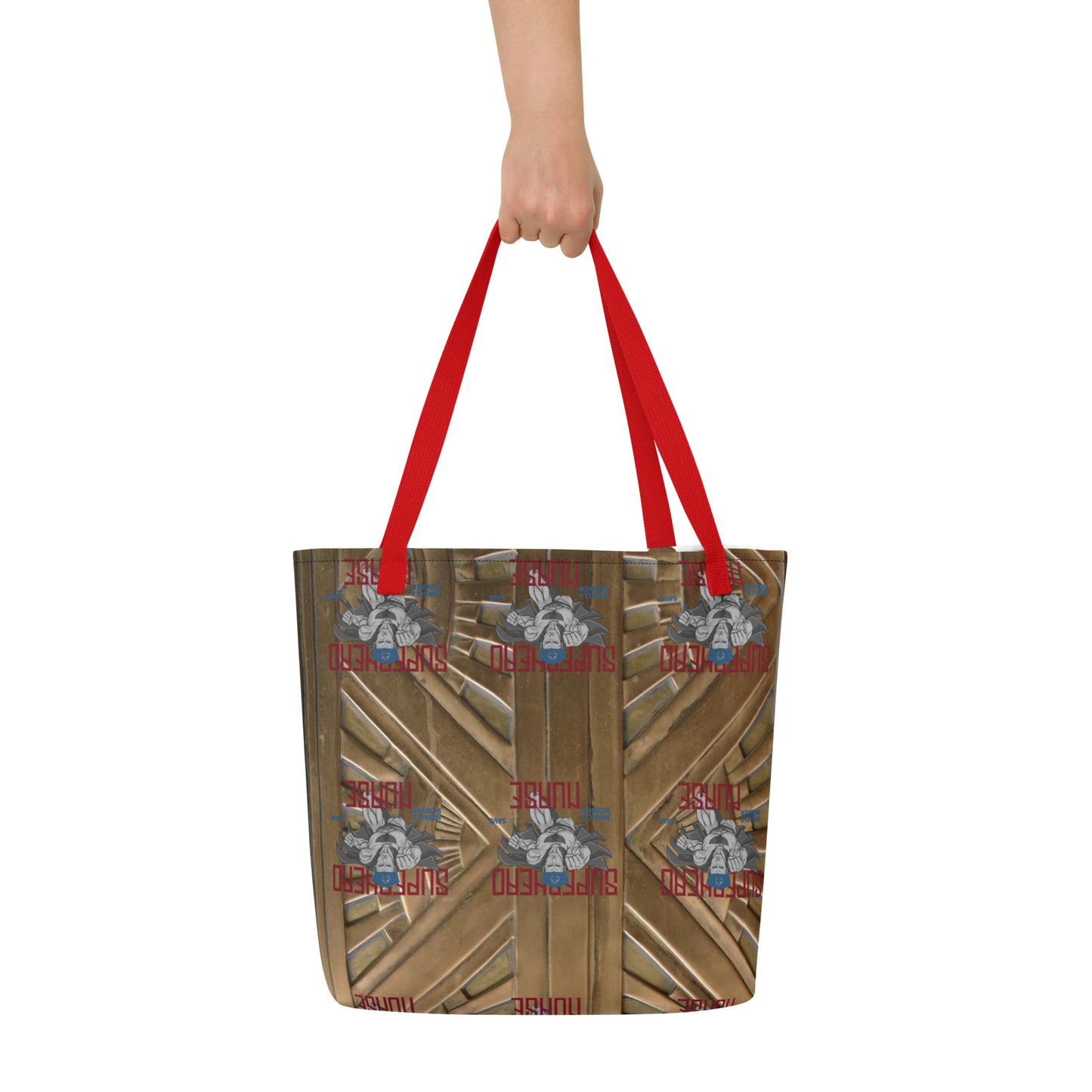 Superhero Nurse Large Tote Bag