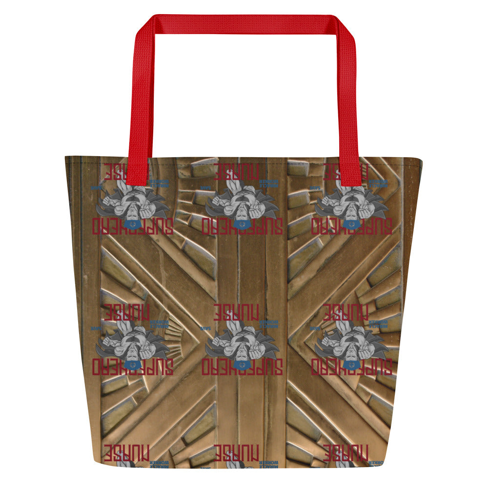 Superhero Nurse Large Tote Bag