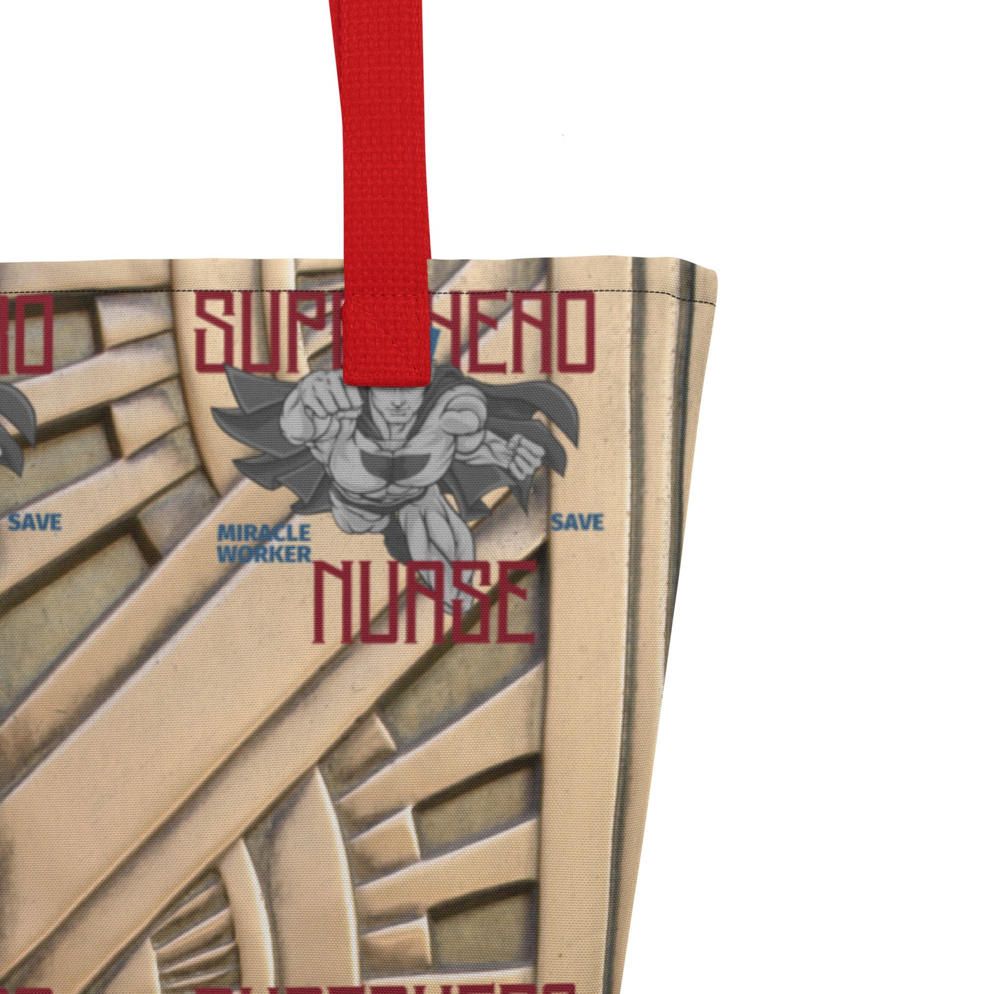 Superhero Nurse Large Tote Bag