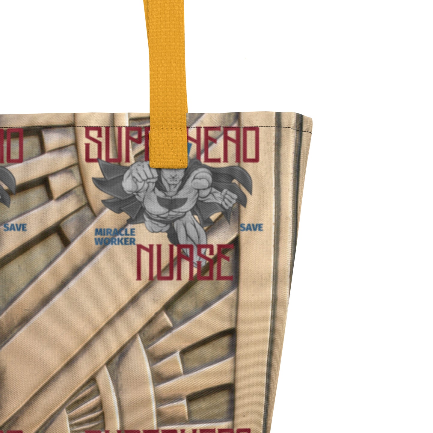 Superhero Nurse Large Tote Bag