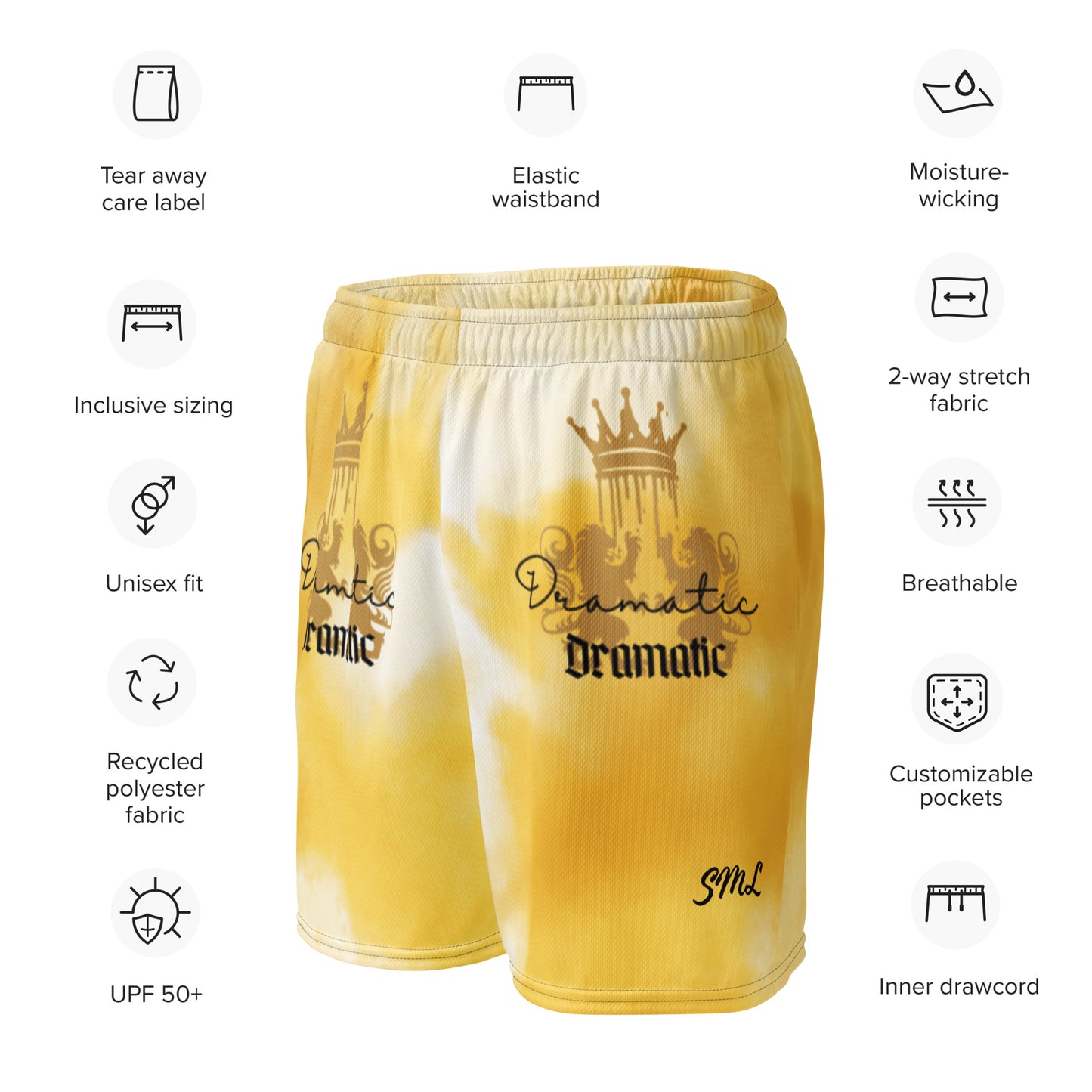 Dramatic Mesh Shorts (Yellow)