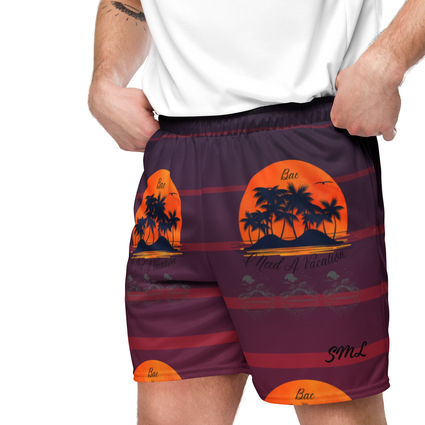 I Need A Vacation Mesh Shorts