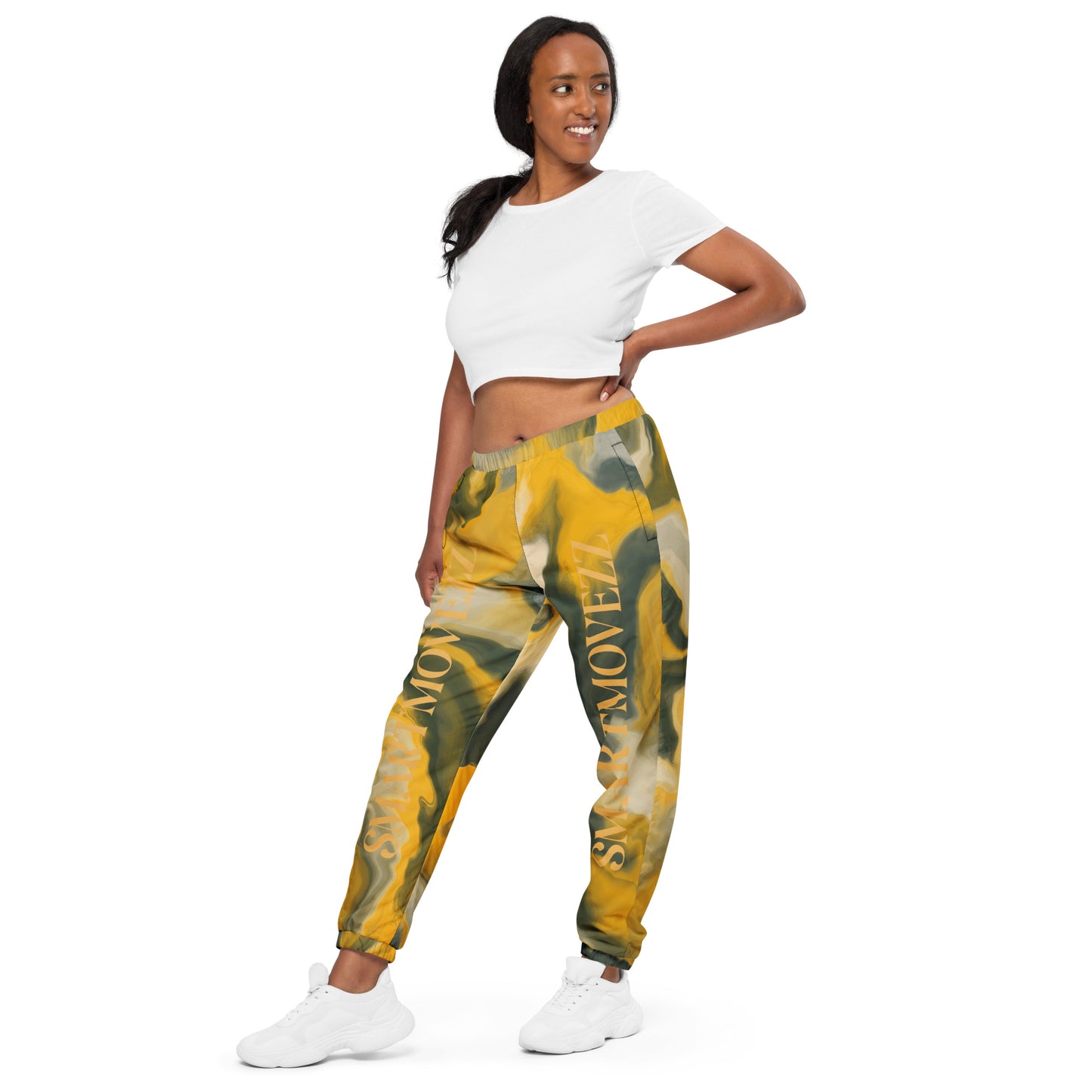 Smartmovezz Yellow Wave Track Pants