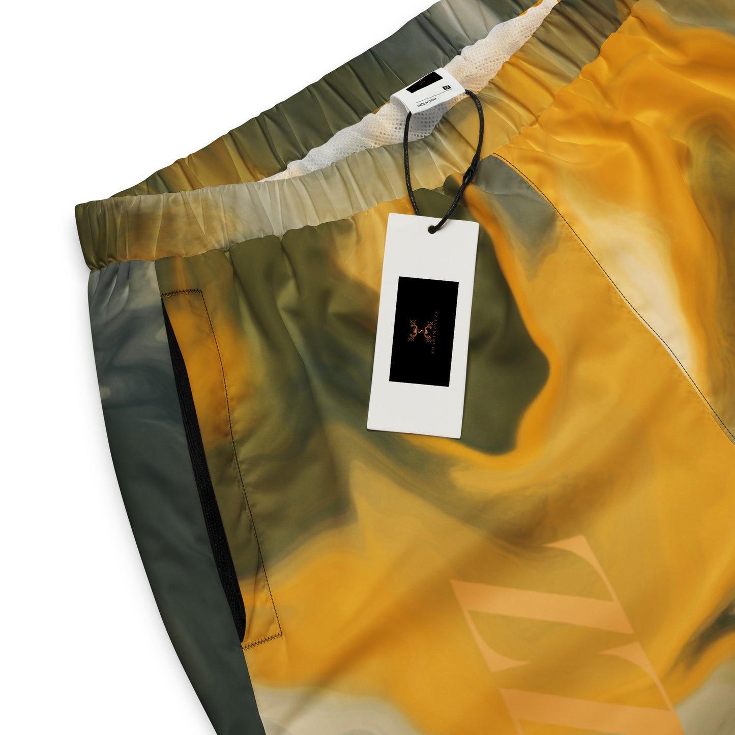 Smartmovezz Yellow Wave Track Pants