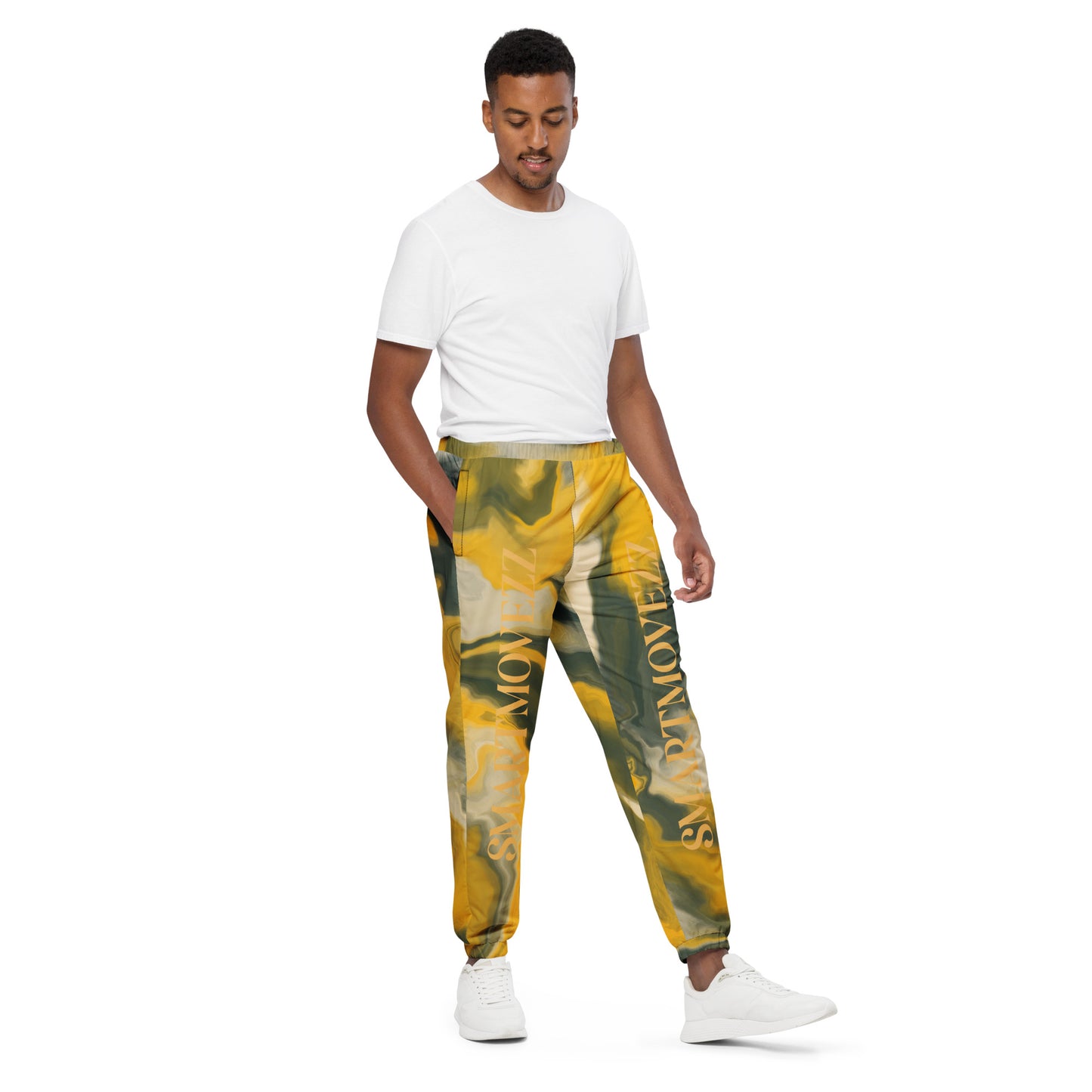 Smartmovezz Yellow Wave Track Pants