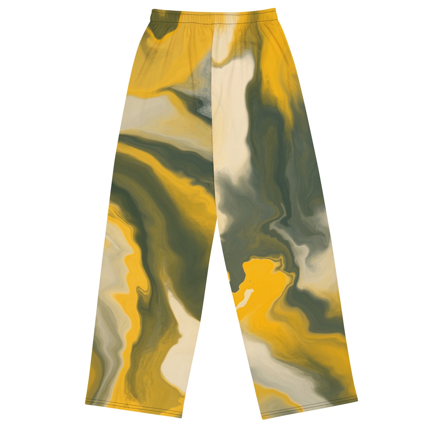 Smartmovezz Yellow Wave Wide-Leg Pants