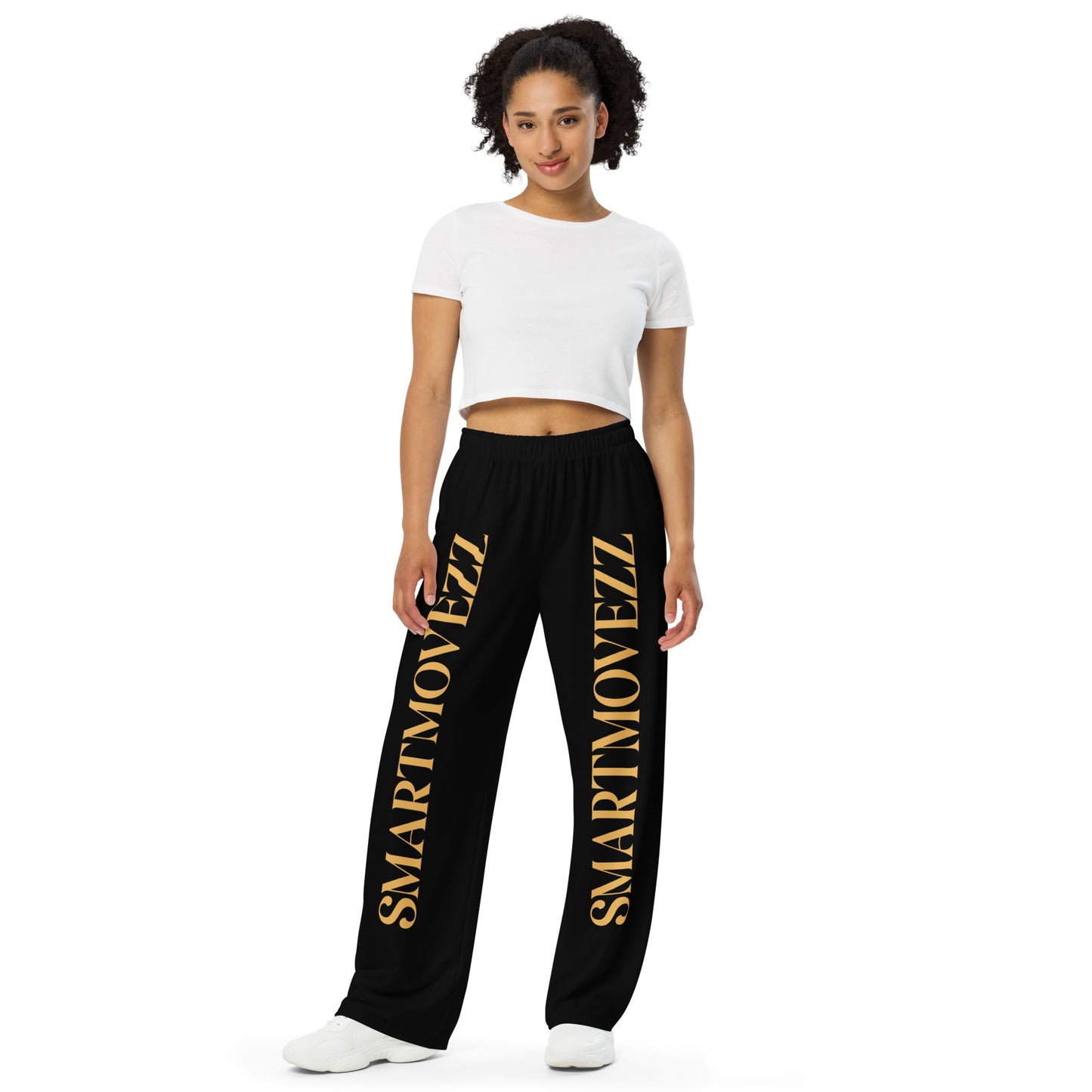 Smartmovezz Blk wide-leg pants