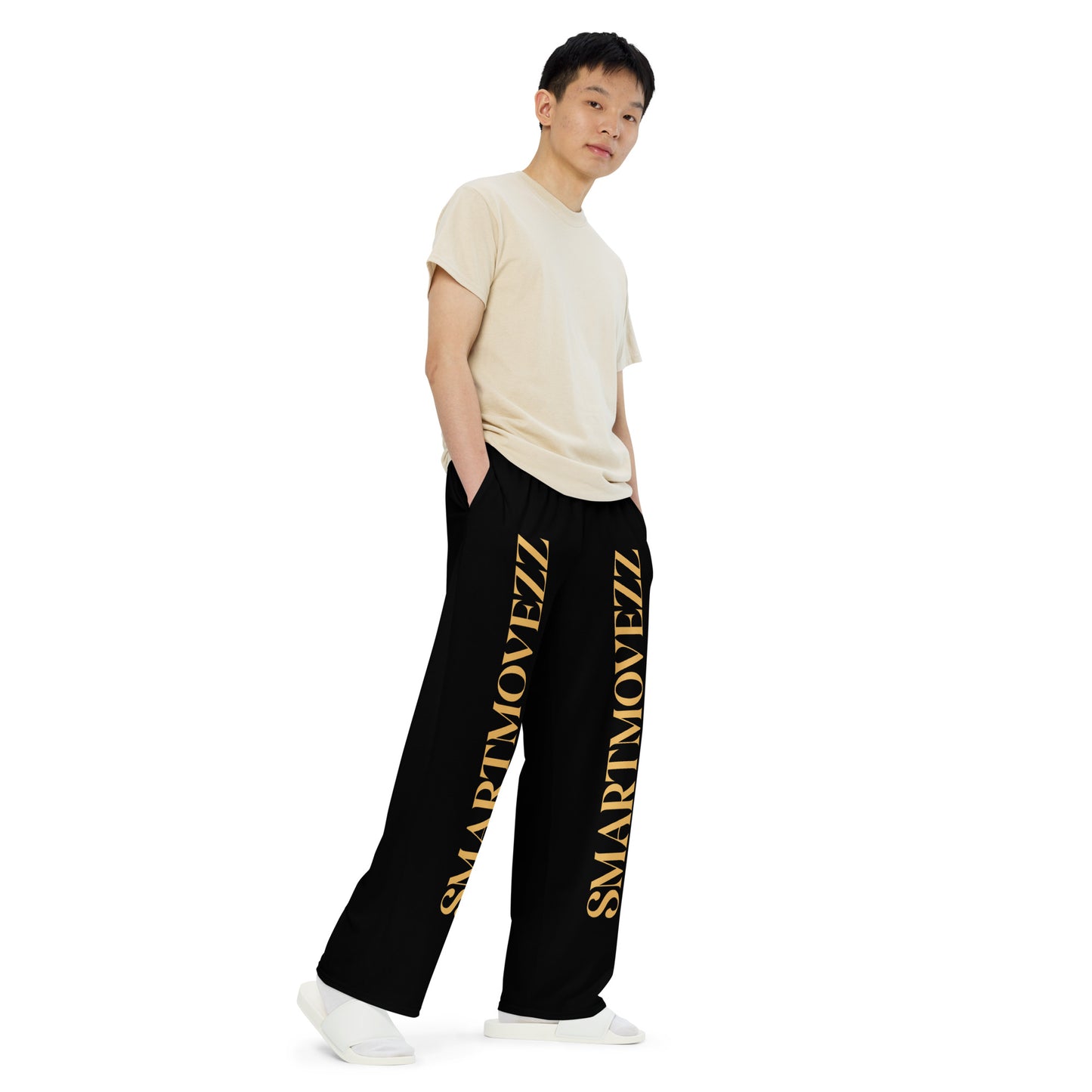 Smartmovezz Blk wide-leg pants