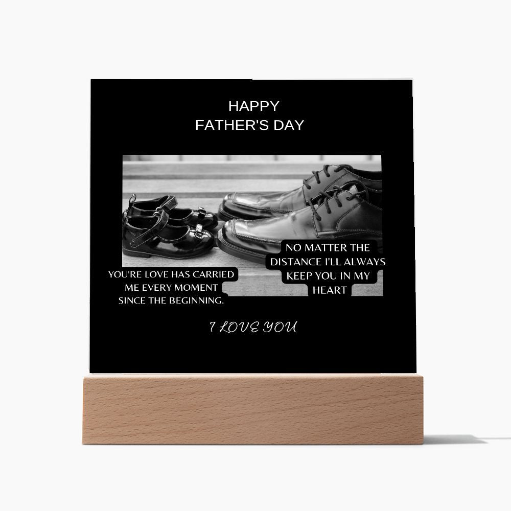 Square Acrylic Plaque + FATHER'S DAY + SHOES PIC