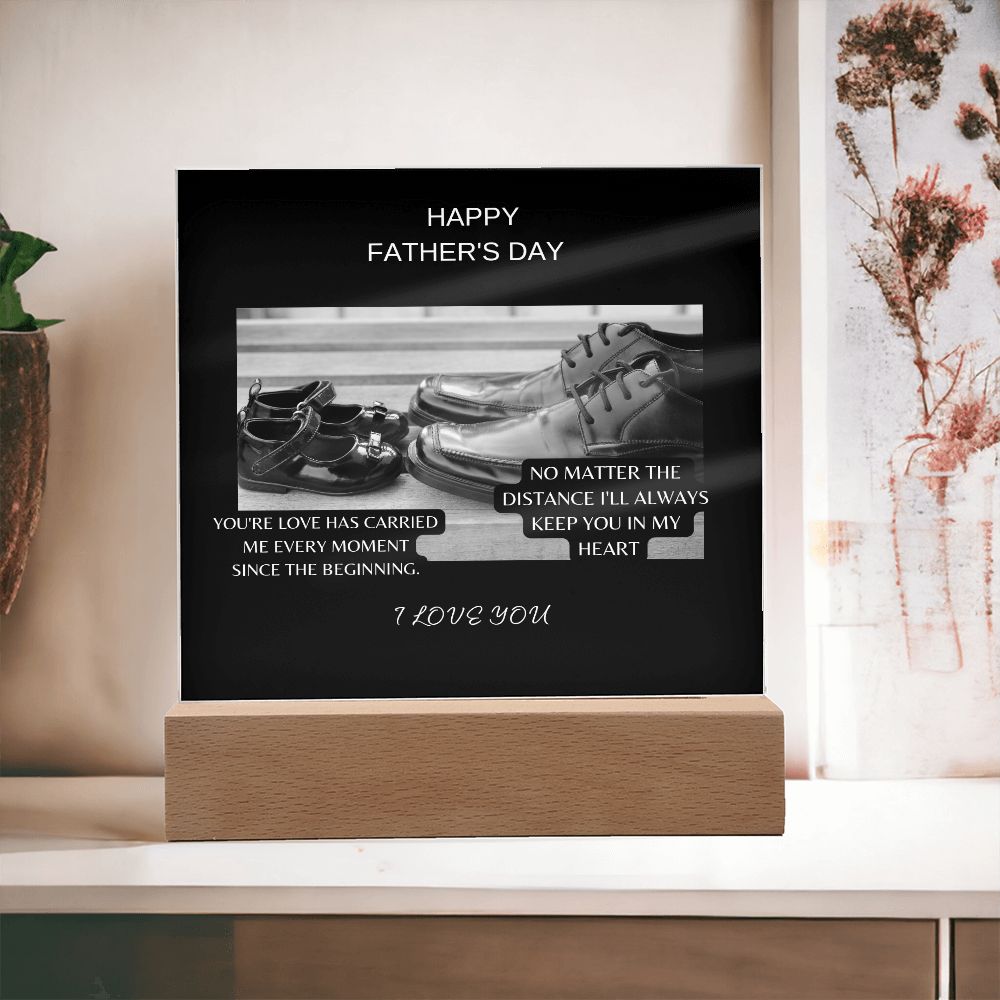 Square Acrylic Plaque + FATHER'S DAY + SHOES PIC