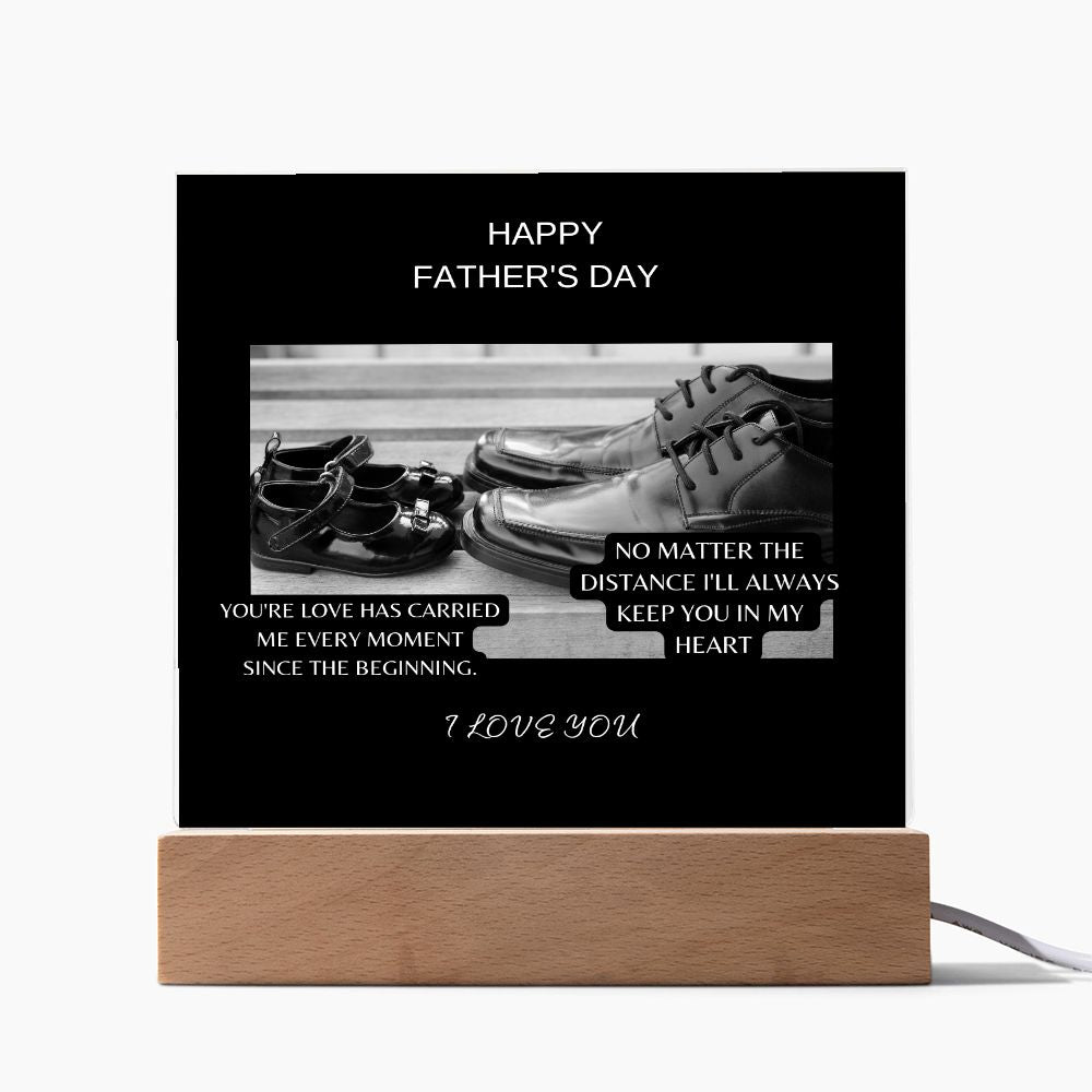 Square Acrylic Plaque + FATHER'S DAY + SHOES PIC