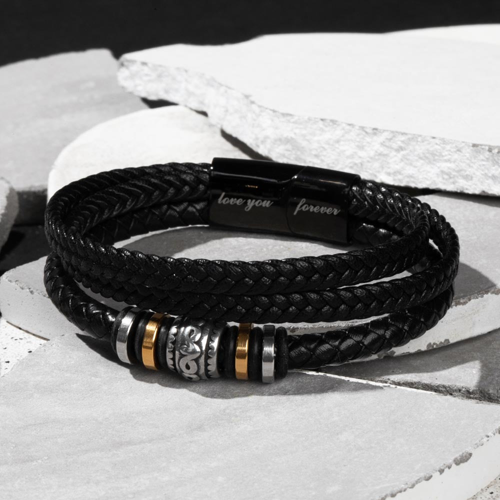 Men's "Love You Forever" Bracelet + FATHER'S DAY + SUPERHERO