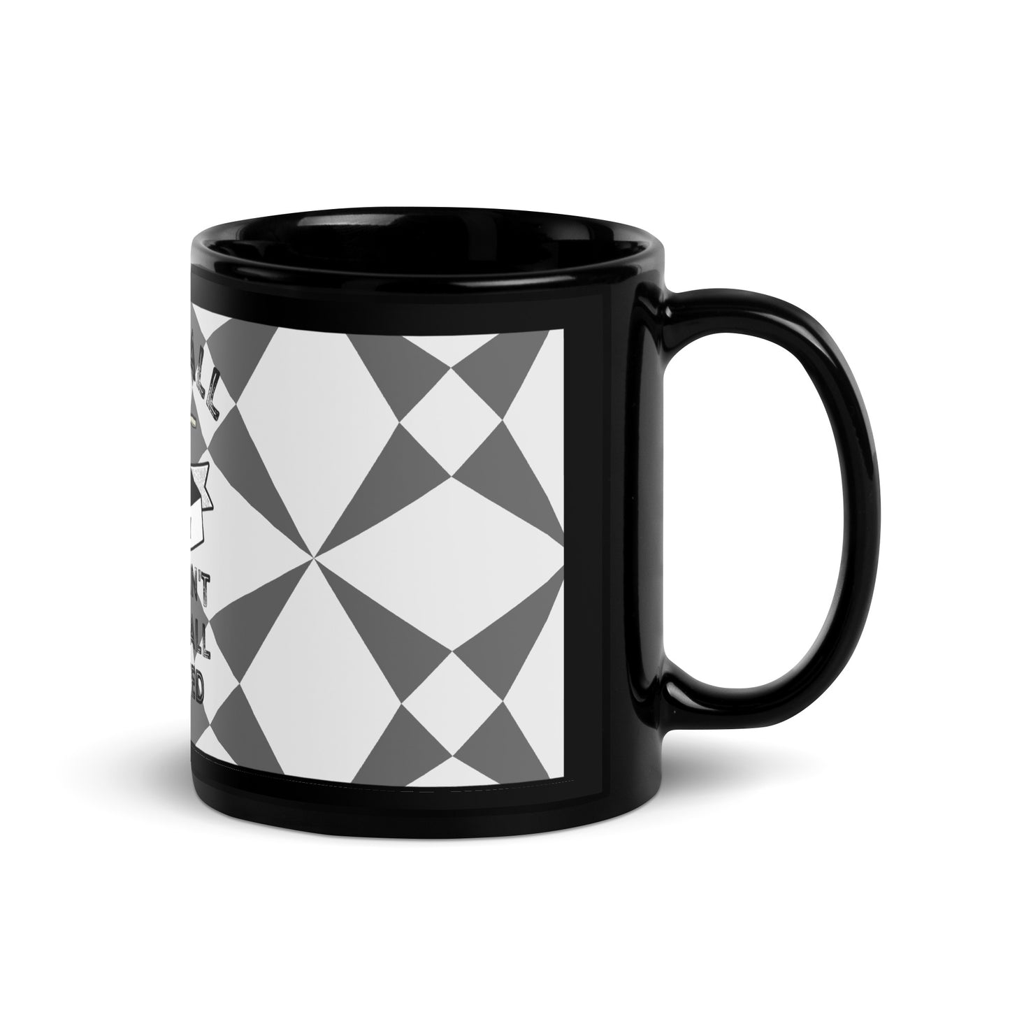 Fix it Dad Black Glossy Mug