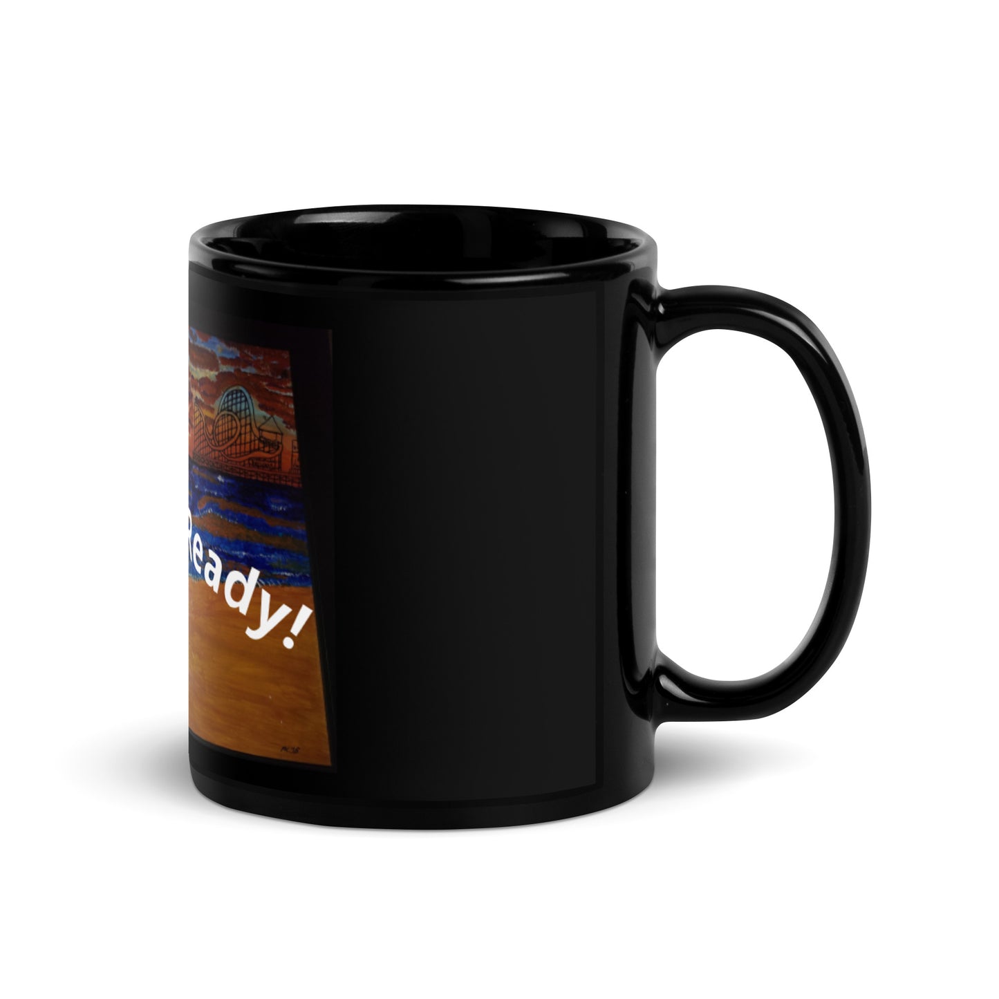 Vacation Ready Black Mug